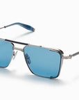 Akoni Hera Brushed Black Palladium Silver - Blue Aks203B Size 58, Sunglasses - Dayal optical