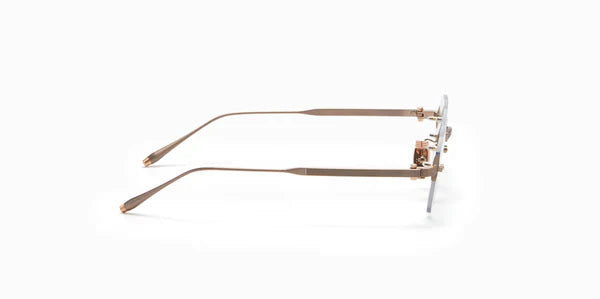 Akoni Juno One Antiqued White Gold Akx308-B Size 47, Frame - Dayal opticals 