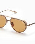 Akoni Sky Racer Antiqued White Gold & Brushed With Gold Aks511-B Size 54, Sunglasses - Dayal opticals  